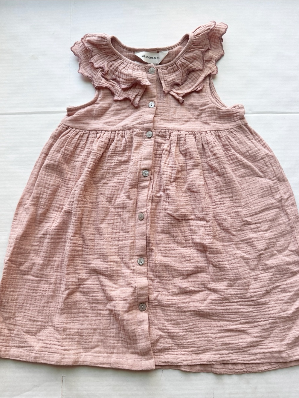 Organic Cotton Muslin
Collared Dress in Dusty Pink NWT - Picture 4 of 16